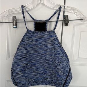 Blue and Black Strappy halter Top
